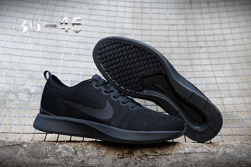 Nike Dualtone Racer All Black Running Shoes